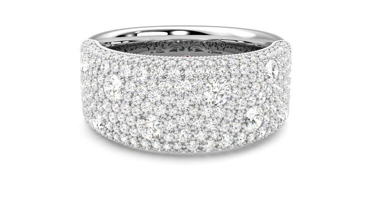 Taylor & Hart Tessellaire Wedding Ring 360 degree image 29