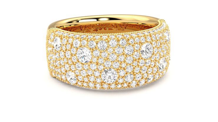 Taylor & Hart Tessellaire Wedding Ring 360 degree image 4