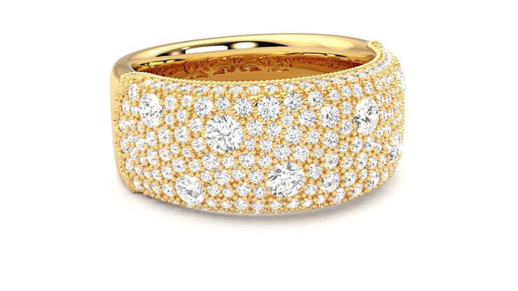 Taylor & Hart Tessellaire Wedding Ring 360 degree image 5