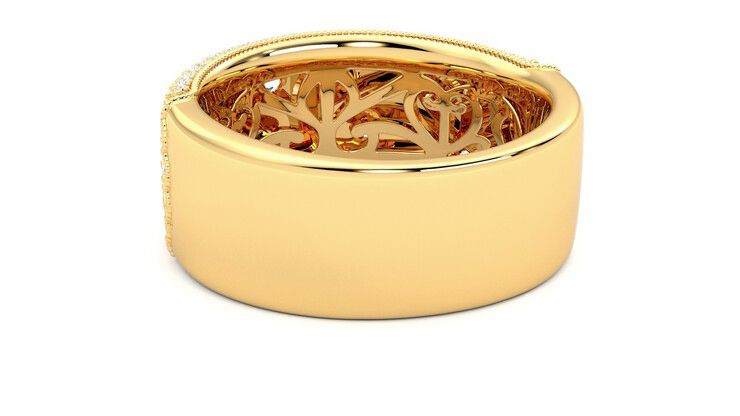 Taylor & Hart Tessellaire Wedding Ring 360 degree image 16