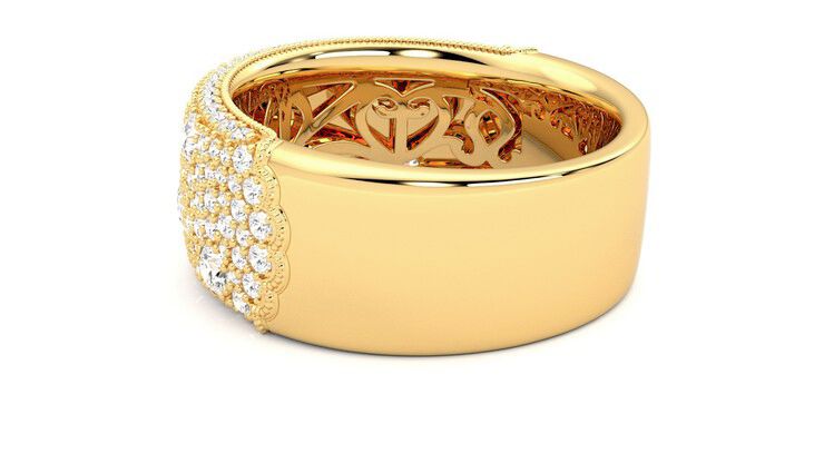 Taylor & Hart Tessellaire Wedding Ring 360 degree image 18