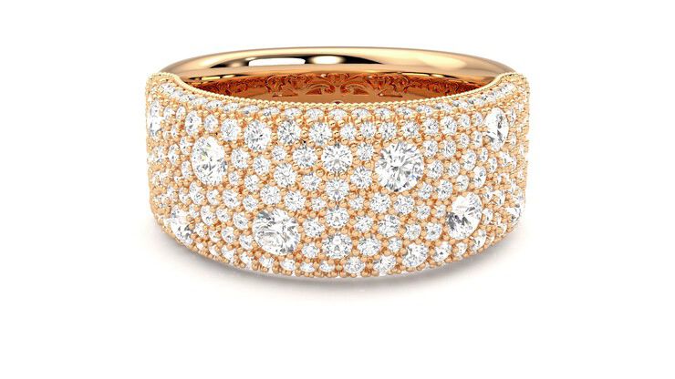 Taylor & Hart Tessellaire Wedding Ring 360 degree image 0