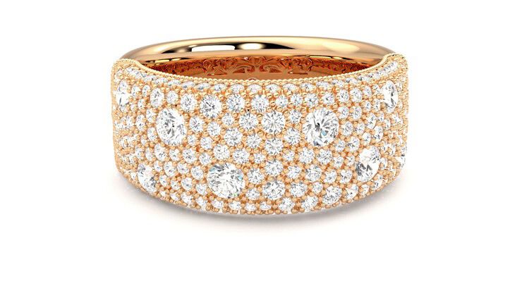 Taylor & Hart Tessellaire Wedding Ring 360 degree image 2