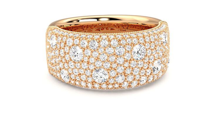 Taylor & Hart Tessellaire Wedding Ring 360 degree image 3