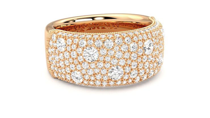 Taylor & Hart Tessellaire Wedding Ring 360 degree image 5