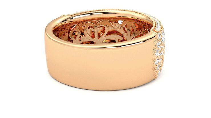 Taylor & Hart Tessellaire Wedding Ring 360 degree image 13