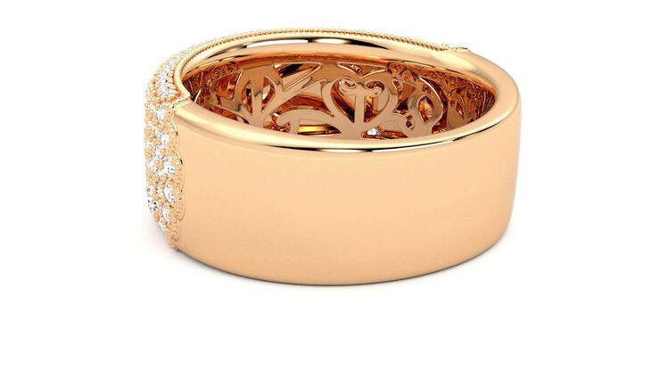 Taylor & Hart Tessellaire Wedding Ring 360 degree image 17