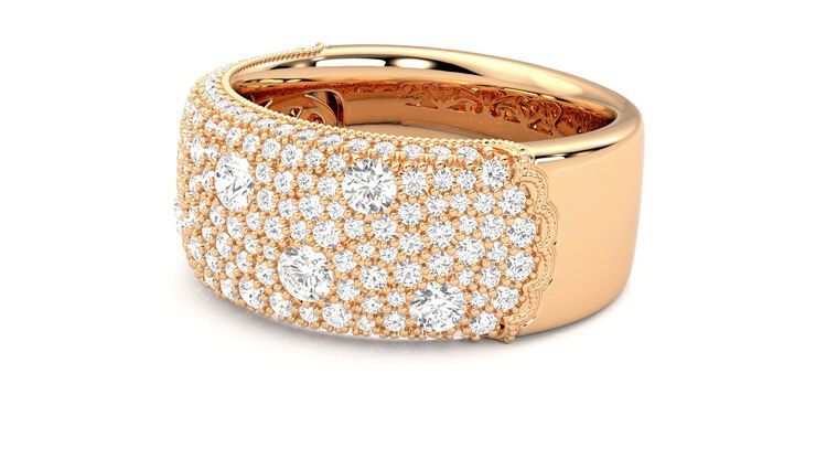 Taylor & Hart Tessellaire Wedding Ring 360 degree image 22