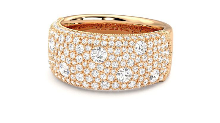 Taylor & Hart Tessellaire Wedding Ring 360 degree image 25