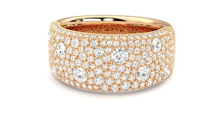 Taylor & Hart Tessellaire Wedding Ring 360 degree image 27