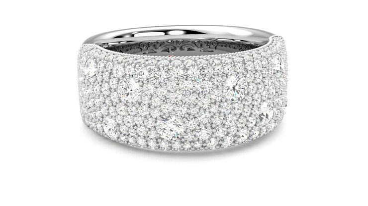 Taylor & Hart Tessellaire Wedding Ring 360 degree image 3