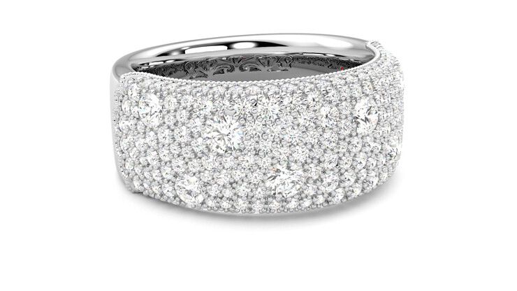 Taylor & Hart Tessellaire Wedding Ring 360 degree image 5