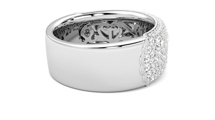 Taylor & Hart Tessellaire Wedding Ring 360 degree image 12