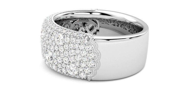 Taylor & Hart Tessellaire Wedding Ring 360 degree image 20