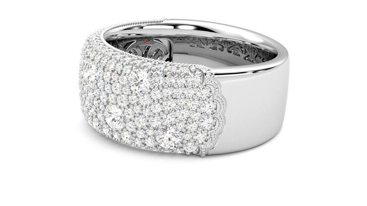 Taylor & Hart Tessellaire Wedding Ring 360 degree image 21