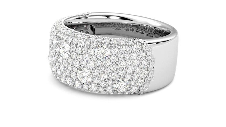 Taylor & Hart Tessellaire Wedding Ring 360 degree image 22