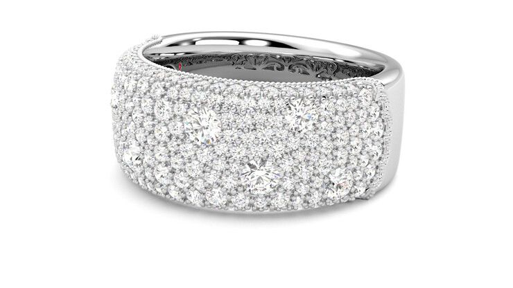 Taylor & Hart Tessellaire Wedding Ring 360 degree image 24