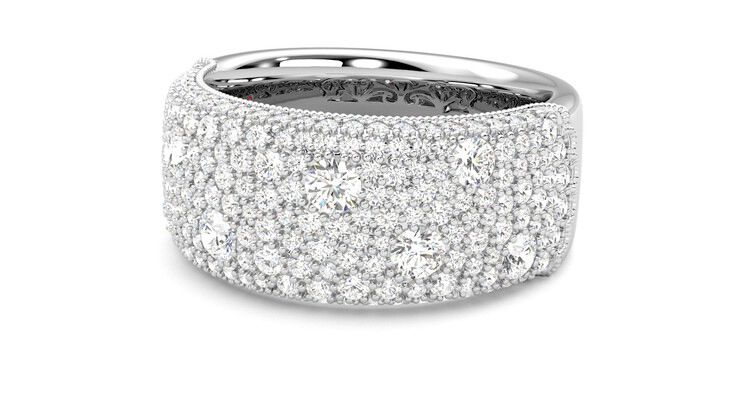 Taylor & Hart Tessellaire Wedding Ring 360 degree image 25
