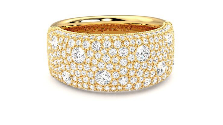 Taylor & Hart Tessellaire Wedding Ring 360 degree image 3