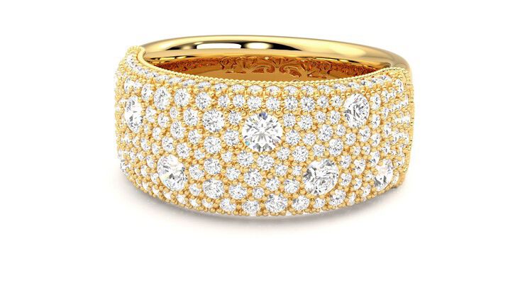 Taylor & Hart Tessellaire Wedding Ring 360 degree image 26