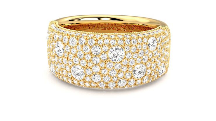 Taylor & Hart Tessellaire Wedding Ring 360 degree image 27
