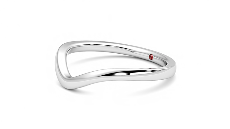 Taylor & Hart Valley Wedding Ring 360 degree image 23