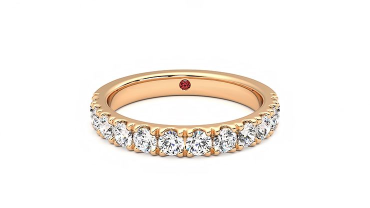 Taylor & Hart Violet Wedding Ring 360 degree image 0