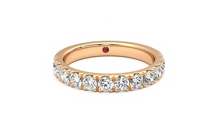 Taylor & Hart Violet Wedding Ring 360 degree image 2