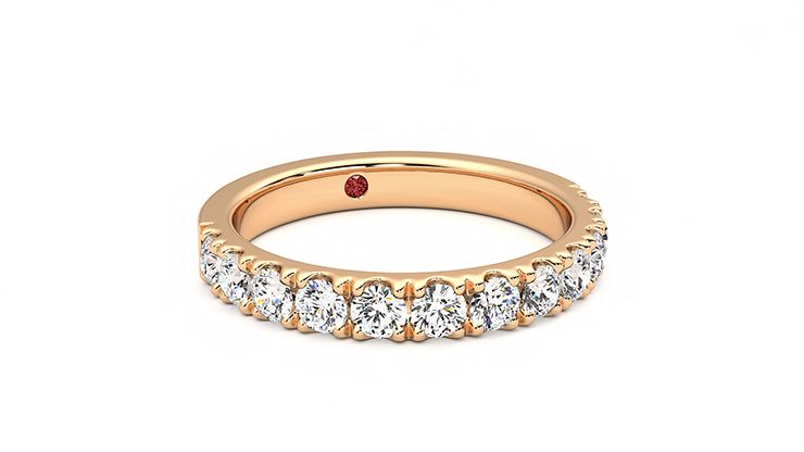 Taylor & Hart Violet Wedding Ring 360 degree image 4