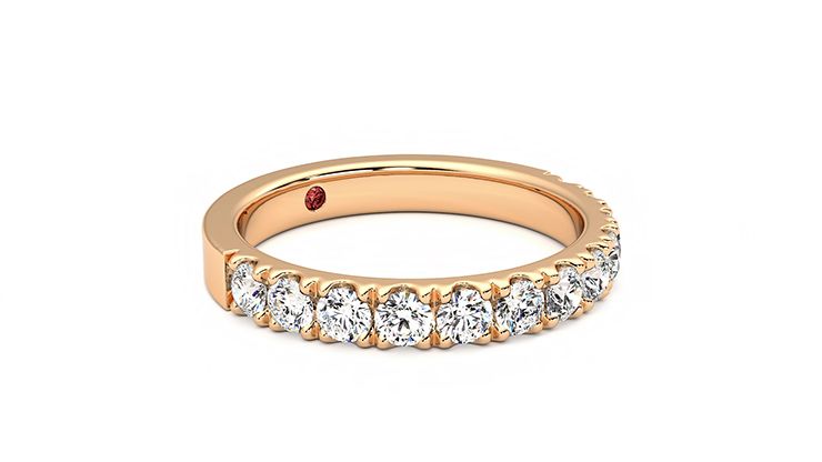Taylor & Hart Violet Wedding Ring 360 degree image 6