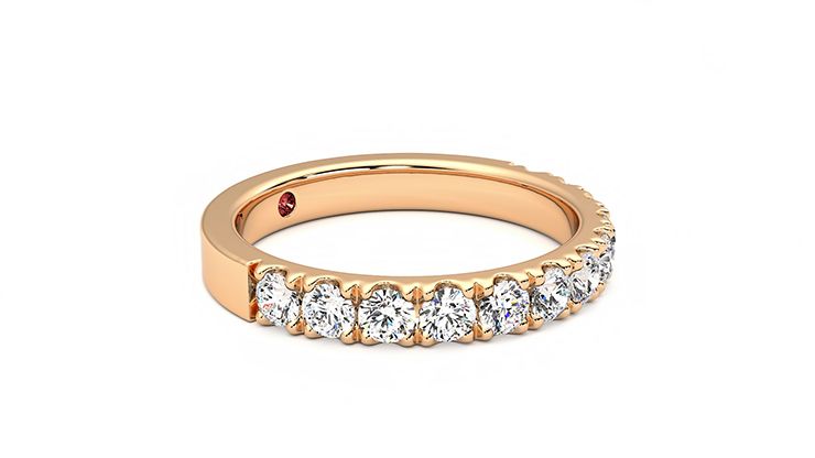 Taylor & Hart Violet Wedding Ring 360 degree image 7