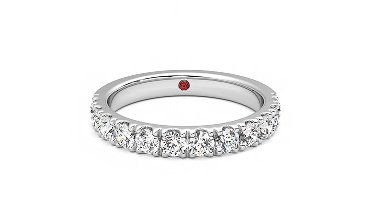 Taylor & Hart Violet Wedding Ring 360 degree image 1