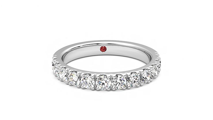 Taylor & Hart Violet Wedding Ring 360 degree image 2