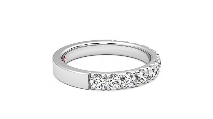 Taylor & Hart Violet Wedding Ring 360 degree image 9