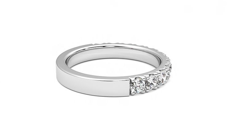 Taylor & Hart Violet Wedding Ring 360 degree image 11
