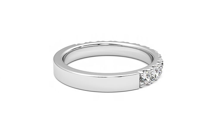 Taylor & Hart Violet Wedding Ring 360 degree image 12