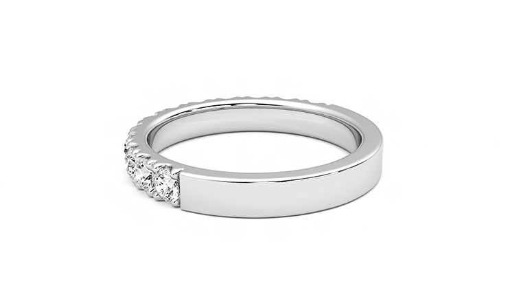 Taylor & Hart Violet Wedding Ring 360 degree image 18