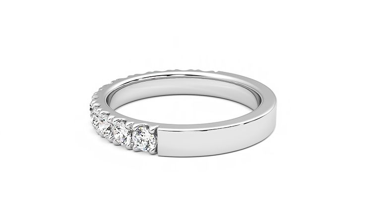 Taylor & Hart Violet Wedding Ring 360 degree image 19
