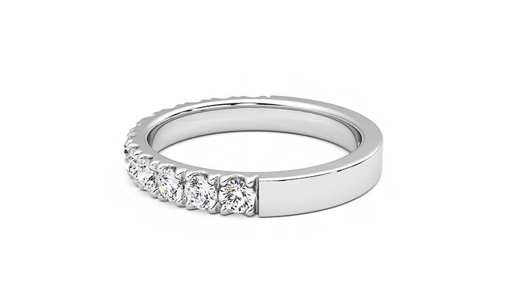 Taylor & Hart Violet Wedding Ring 360 degree image 20