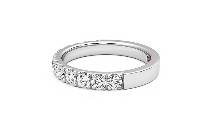 Taylor & Hart Violet Wedding Ring 360 degree image 21