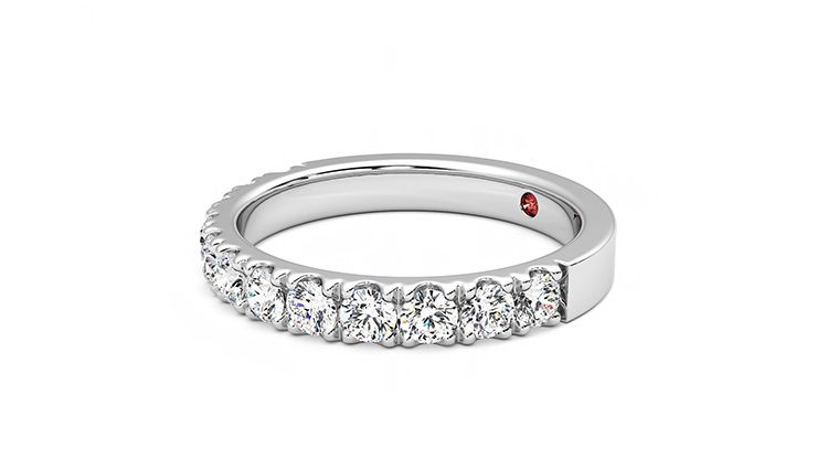 Taylor & Hart Violet Wedding Ring 360 degree image 23