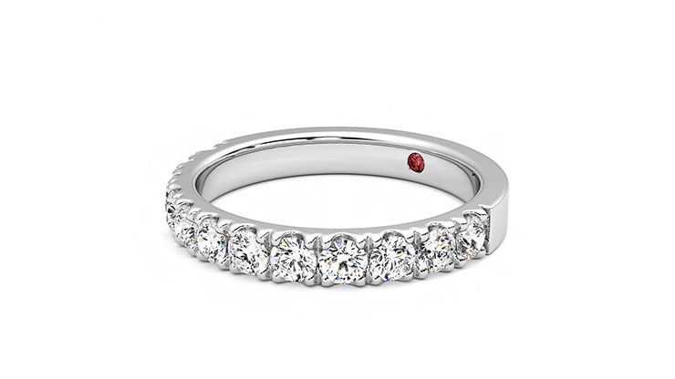 Taylor & Hart Violet Wedding Ring 360 degree image 24