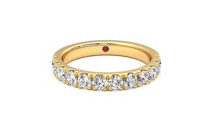 Taylor & Hart Violet Wedding Ring 360 degree image 1