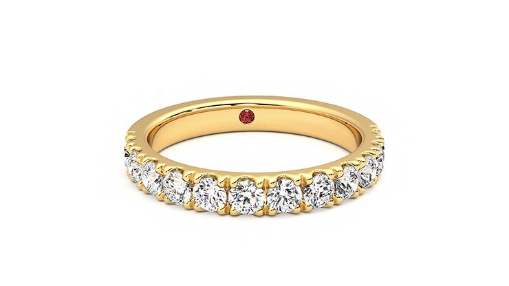 Taylor & Hart Violet Wedding Ring 360 degree image 2