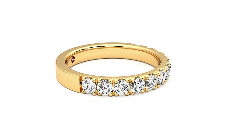 Taylor & Hart Violet Wedding Ring 360 degree image 8