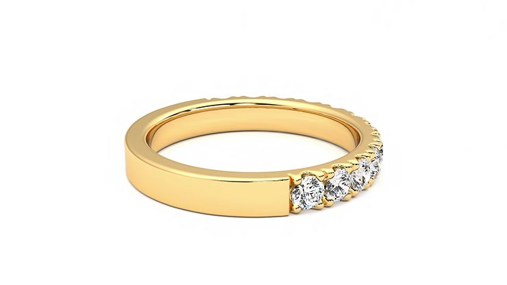 Taylor & Hart Violet Wedding Ring 360 degree image 11
