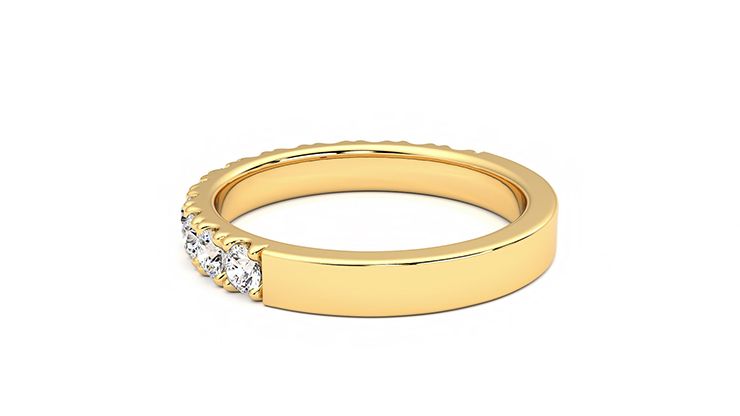 Taylor & Hart Violet Wedding Ring 360 degree image 18