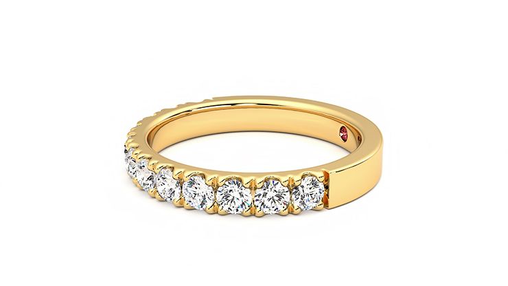 Taylor & Hart Violet Wedding Ring 360 degree image 22