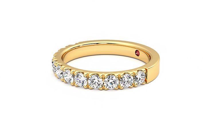 Taylor & Hart Violet Wedding Ring 360 degree image 23