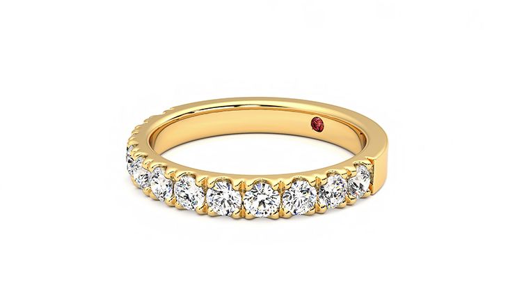 Taylor & Hart Violet Wedding Ring 360 degree image 24
